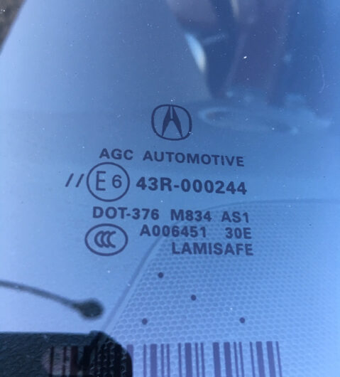 Acura AGC Automotive Windshield Original Equipment Glass with Acura Logo (1)