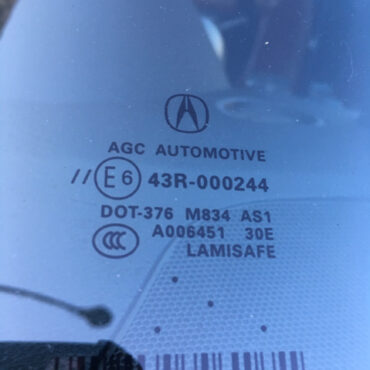 Acura AGC Automotive Windshield Original Equipment Glass with Acura Logo