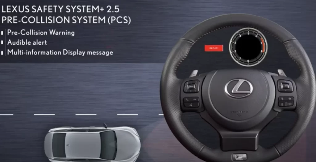 Lexus Pre-Collision Warning-Audible alert-Multi Information Display Message.jpg
